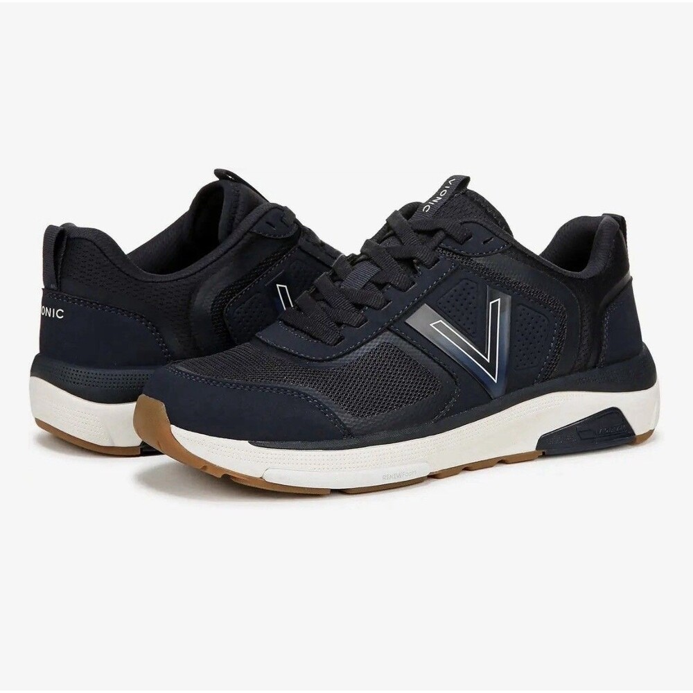 NEW Vionic Walk Strider Womens Size 8.5 Wide Fit Navy Comfort Oxford Sneakers - Picture 8 of 8